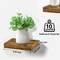 Sorbus 4 Pack 9" Floating Shelves, Wall Shelves for Bedroom, Kitchen, Living Room, Bathroom Shelves Over The Toilet